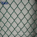 clôture galvanisée de lien de chaîne, maille métallique de diamant, clôture enduite de lien de chaîne de PVC